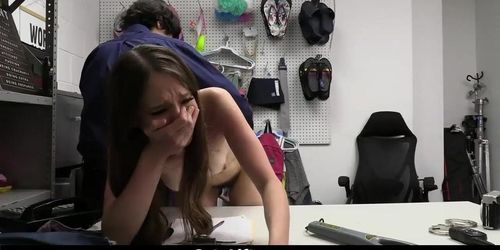 Shoplifter Teen Must Sexually Pleasure Both Officer Ricky and Officer Lily - Izzy Lush, Lily Lane (Zena Little)