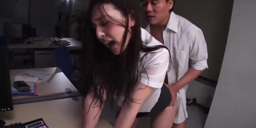Anh nhân viên v?a g?i v? v?a ??t n? tr??ng phòng dâm ?ãng__ Lori Kogawa__vietsub không che