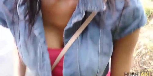 HUNT4K. Pickup and hot sex in public under the bri (Evelyn Neill, George Lee)