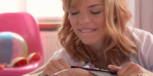 Ultra Cute Schoolgirl Baby Dream Can'T Wait For His Dick To Fill Her Pink (Choky Ice)