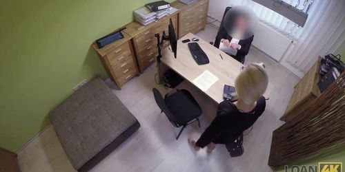 LOAN4K. Bright teen blonde needs money for her new car, so why have sex
