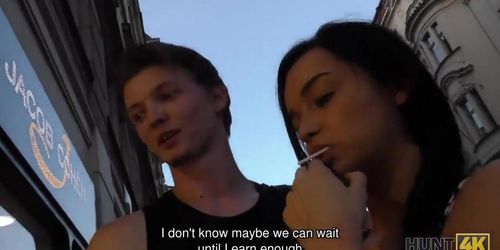 Hunt4K&Amp;Period; Petite Babe Erica Black Needs A Lot Of Cash Thats Why She Becomes Slut