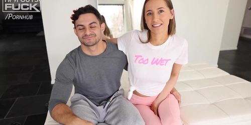 Hot New Model Takes Control Of Madison's Little Pussy!