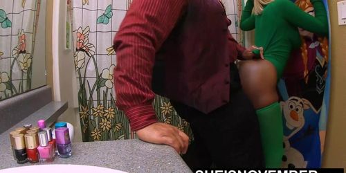 Black Reality Plot: Ebony StepDaughter Standing Fucking By Step Daddy Dominating Sheisnovember Pussy (Msnovember)