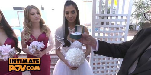 itsPOV - Bridemaid pussies are your wifes gift (Gianna Dior, Jade Kush, Kristen Scott)