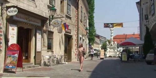 spectacular public nudity with sweet girl