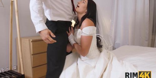 RIM4K. Wedding night is far away but sex and asslicking is right here (Beauty Dior, Leanne Lace)