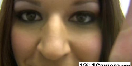 Ann Marie Rios plays with her pussy