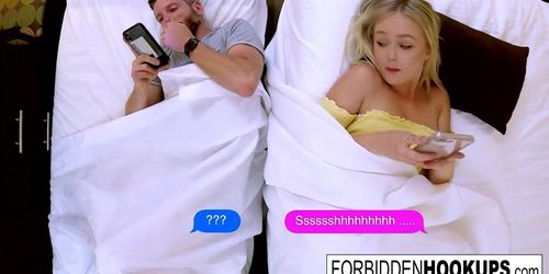 Blonde fucks her horny step-brother (Natalia Queen)