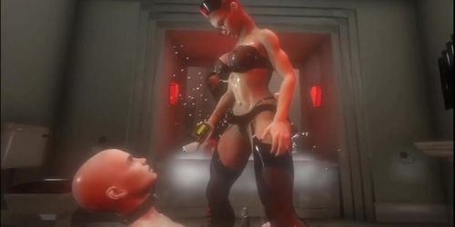 3D SFM VR Huge boobs latex mistress electro stim, precum (ElectroStim ElectroStim)