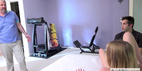 Cuckold husband reveals his wifes affair, enjoys watching it (Chloe Scott, Donnie Rock, Jimmy Broadway, Watch me cum)