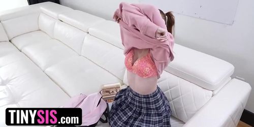 Tinysis - Adorable Little Stepsister Learns About Orgasms With Stepbrother'S Help (Mazy Myers, Money Shot)
