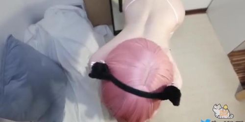 Can I be your Kitty- Yuzukitty is always Ready to Give Master a Sloppy Blowjob???? show face