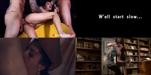 Punk-Metal teen hardcore fuckfest 4 way split screen PMV