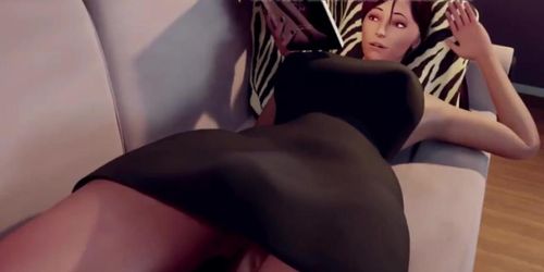 Futanari Laurene Gets Erection (Animation With Sound)
