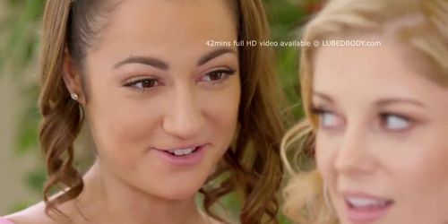 Hot Friends Having Lesbian Sex For The First Time - Charlotte Stokely and Lily Adams