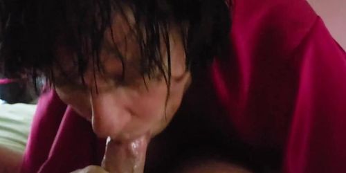 Beautiful amateur mature granny gives coworker a blistering 22 minute blowjob