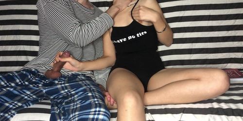 Step Brother Put my Hand on His Dick! But I Didn't Know He Had Such Skillful Hands! Orgasm (Real Orgasm, Sugary Kitty)