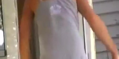 Voyeur 28 Upskirt no panties at the camp