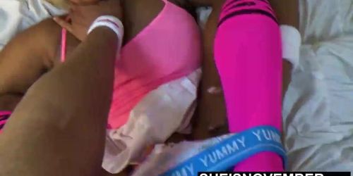 Extreme Neck Choking Cute Ebony Babe Hard Sex After Tennis (Daddy Dick, Msnovember)