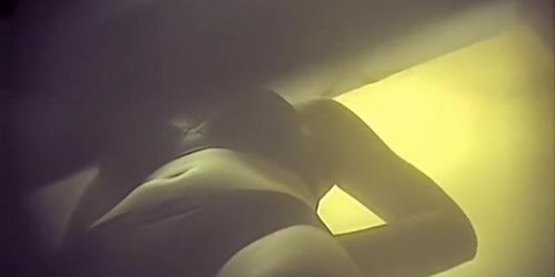 Hidden cam in changing room girl showing her bikini tits