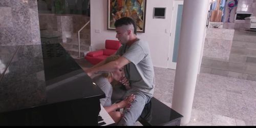 Milf - Stepmother Helps Out Distracted Stepson With Her Mouth (Connor Kennedy, Rachael Cavalli)
