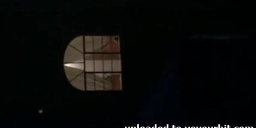 hot neighbor neighbour flashing in the window again
