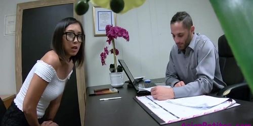 Asian Brunette Whore Masturbates During Interview-Lexi Mansfield (Isabella Chrystin)