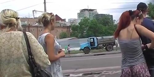 Spectacular real street upskirt