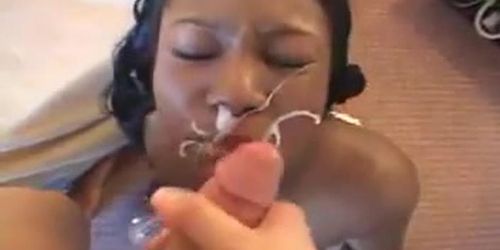 Ebony cumshots compilation...big facials....