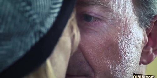Old Man Dominated by sexy hot babe in old young femdom rough