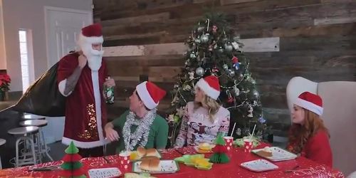 hardcore family fucks for Christmas – creampie and big boobs (Charlotte Sins, Rion King, Summer Hart)