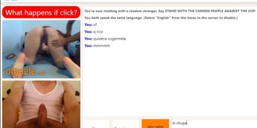 OMEGLE. COUPLE SEXY NAKED GIRL