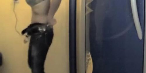Video compilation of women caught in tanning room