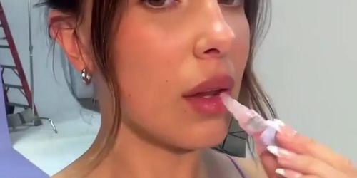 Millie Bobby Brown Sexy Scene  in Millie Bobby Brown Instagram