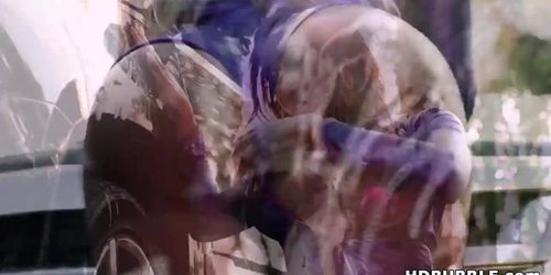 Fat Ass Ebony Squirting On A Huge Cock - Moriah Mills