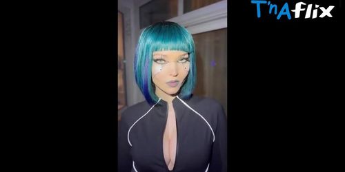 Dove Cameron Breasts,  Underwear Scene  in Dove Cameron Tron Legacy Quorra Costume