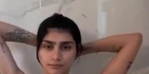Mia Khalifa Naked Hot Shower NEW PPV Video Leaked