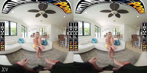 VIRTUALPORN.COM - Busty Blonde MILF Robbin Banx Seduces Step Son In Shower porn