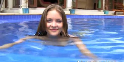 NUDE FEMJOY - Petite teen Amelie seduces with her fair complexion and picture perfect body