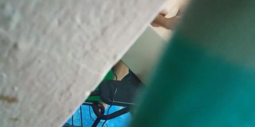 Hot BBW wife shows off her big ass on hidden cam