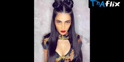 Shruti Haasan Breasts Scene  in Shruti Haasan Hot Sexy Bold January June 2022