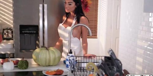 Horny Victoria riding huge cock (Victoria June)