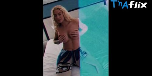 Iggy Azalea Breasts Scene  in Iggy Azalea Sexy Topless Hand Bra