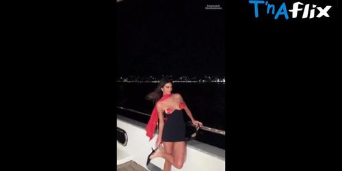 Kendall Jenner Breasts Scene  in Kendall Jenner Sexy Black Dress