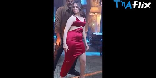 Tamanna Bhatia Butt,  Breasts Scene  in Woo Aa Aha Aha Song Making Video Clip