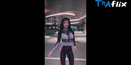 Maria Becerra Sexy Scene  in Maria Becerra Sexy Poses In Hot Video Wearing Stunning Racing Outfit