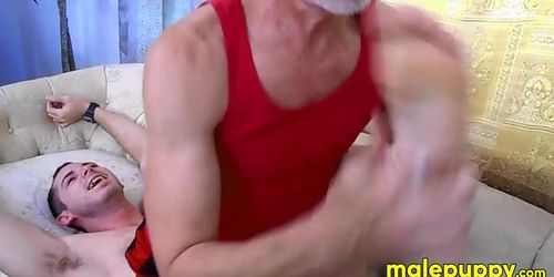 MALE PUPPY - Toby Springs got ticked as a punishment for not paying his rent on time