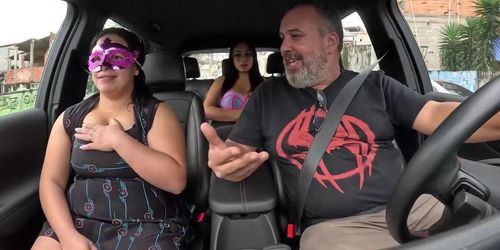 Married woman sneaks into her husband&#'s car while he&#'s at work - Leticia Gomes