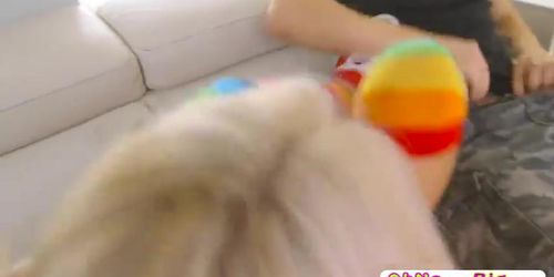 Slutty Molly Mae rides a big Boner for a messy facial